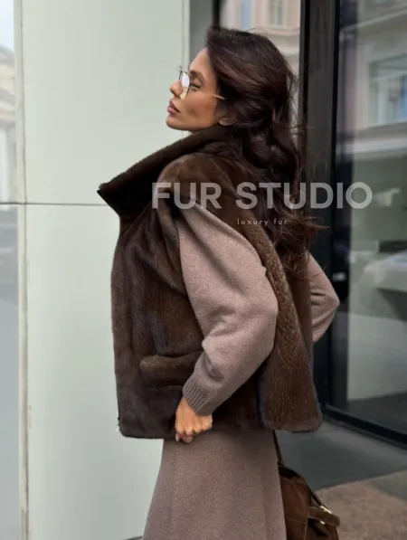 Жилет из норки - фото 3