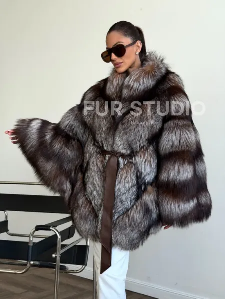Шуба из лисы - летучая мышь - фото 12