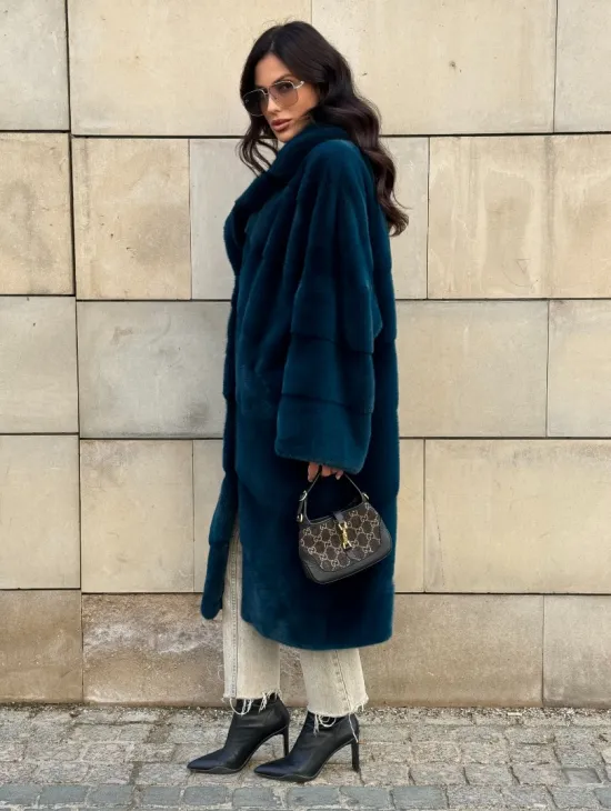 Шуба из аукционного меха норки NAFA английский воротник - фото 11