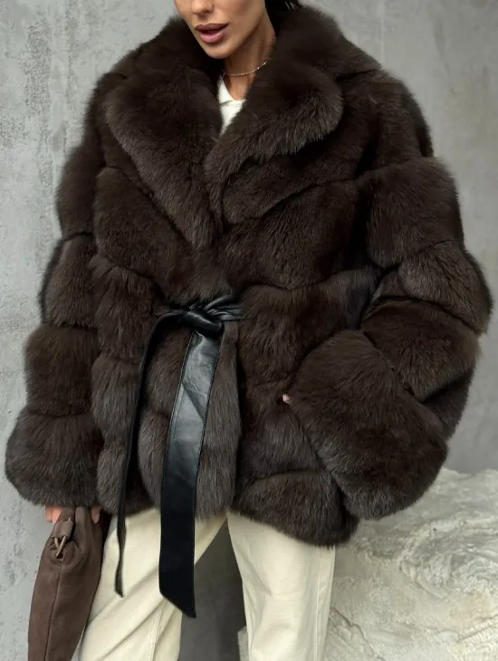 Шуба из песца под соболь - фото 4