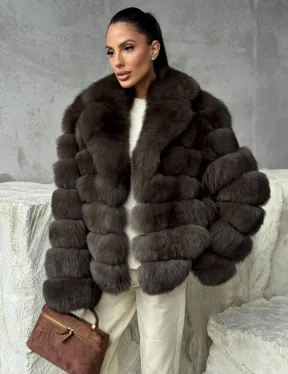 Шуба под соболя - короткая - фото 0