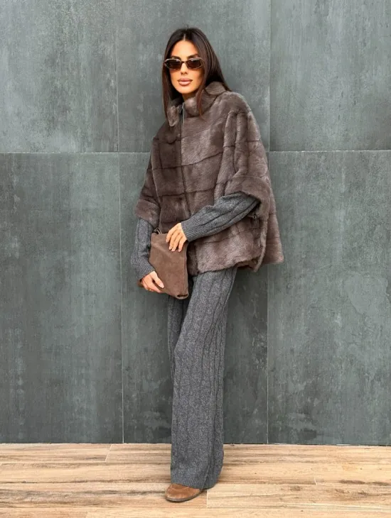 Куртка - кофта норковая на молнии - фото 1