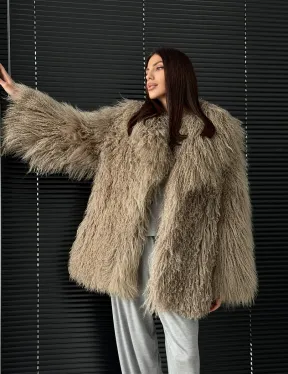 Полушубок из ламы - фото 15