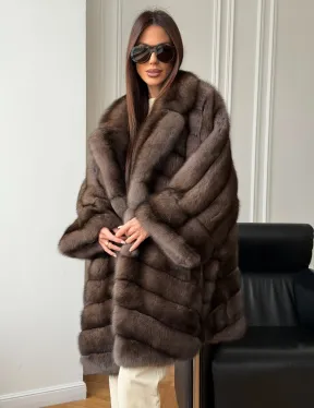 Шуба из баргузинского соболя - оверсайз - фото 10