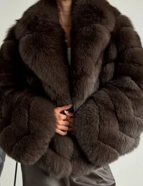 Шуба под соболь - рукава косички - фото 1