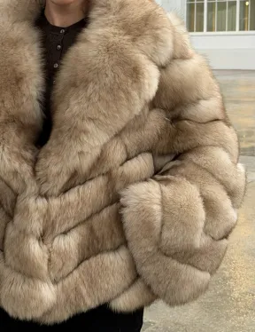 Шуба из песца под куницу - фото 3