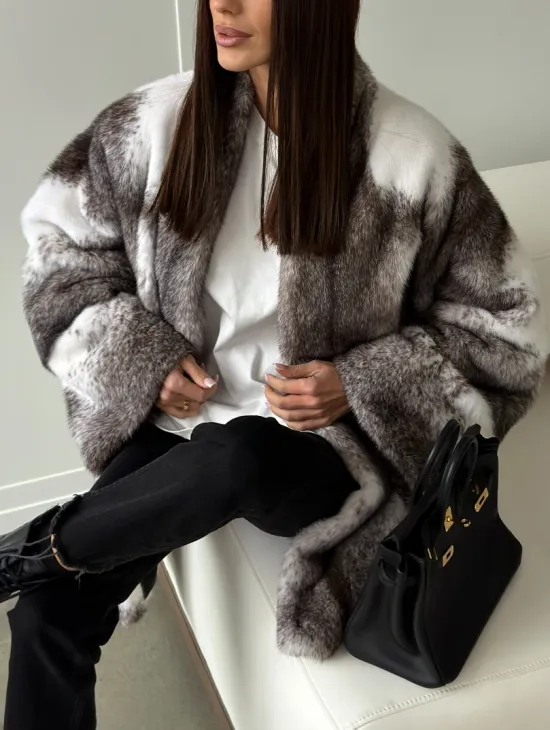 Натуральная шуба из норки крестовки Premium - фото 4