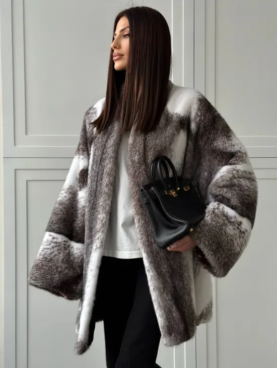 Натуральная шуба из норки крестовки Premium - фото 8