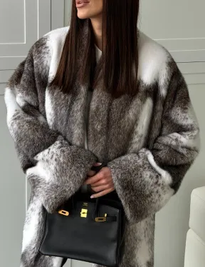 Натуральная шуба из норки крестовки Premium - фото 1